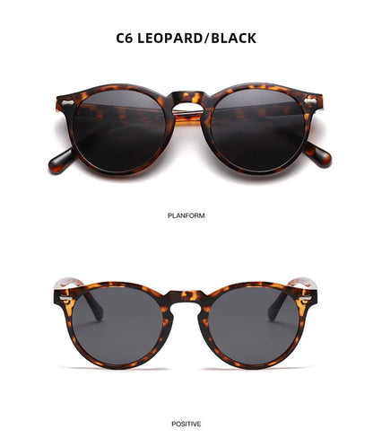 Retro Polarized Sunglasses — Small Round Vintage Shades for Men & Women