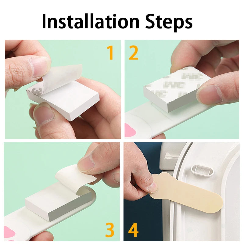 Cute Cartoon Toilet Handle - Cat Claw Lid Remover Tool for Easy Plastic Flip Cover Opening