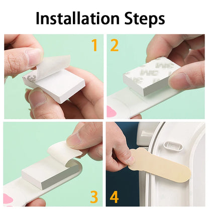 Cute Cartoon Toilet Handle - Cat Claw Lid Remover Tool for Easy Plastic Flip Cover Opening