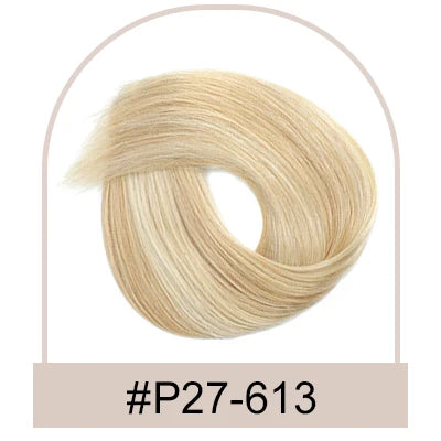 Silk Top Swiss Lace Clip-In Topper – Straight Real Human Hair Toupee with Bangs, Breathable & Soft, Blonde Color
