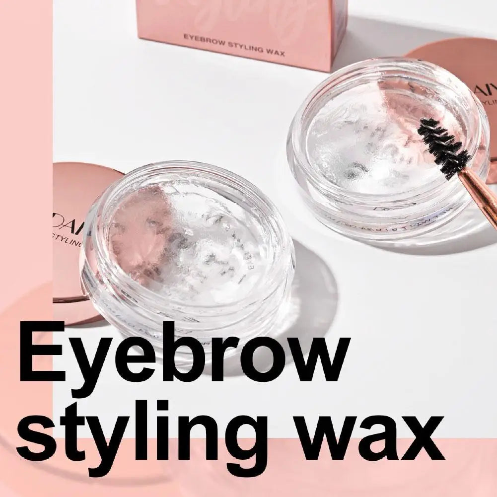 Transparent Pomade Eyebrow Styling Soap – Gel Wax Fixer with Brush for Women, Eyebrow Makeup & Cosmetics