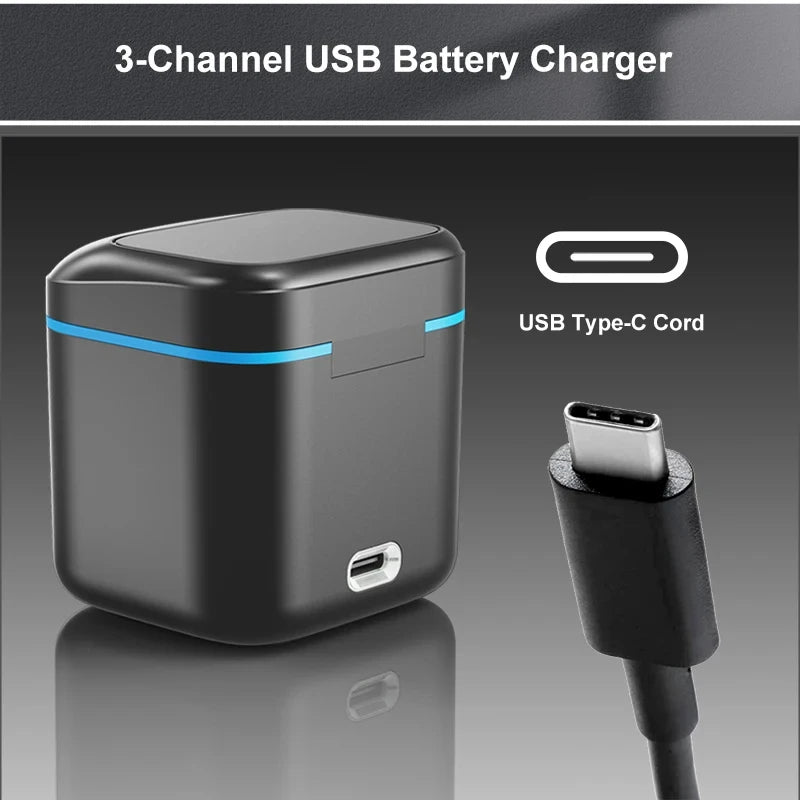 2000mAh Rechargeable Battery for GoPro Hero 11/10/9 — Li-ion Camera Battery Pack