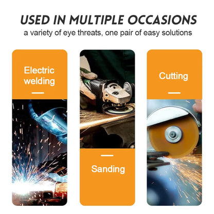 Auto-Darkening Welding Glasses : Argon Arc Eye Protection Goggles with Anti-Glare, Dimming Lens - Welder's Essential Tool