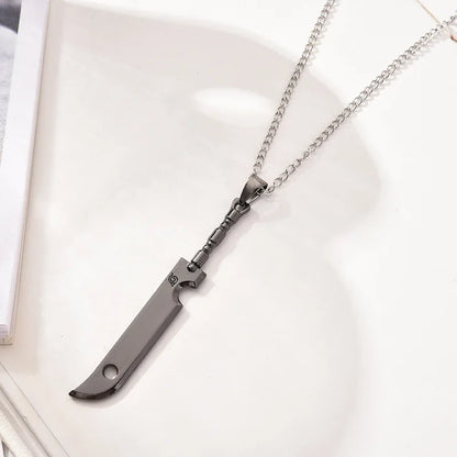 Anime Naruto Necklace Metal Alloy Pendant – Kakashi Kunai & Uzumaki Shuriken Cosplay Accessories & Collectible Toy