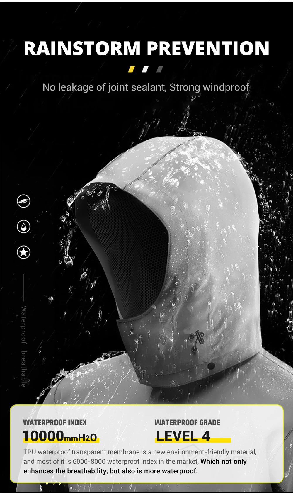 Waterproof Motorcycle Raincoat Suit – Men & Women Moto Raincoat Jacket & Pants Set for Bikers