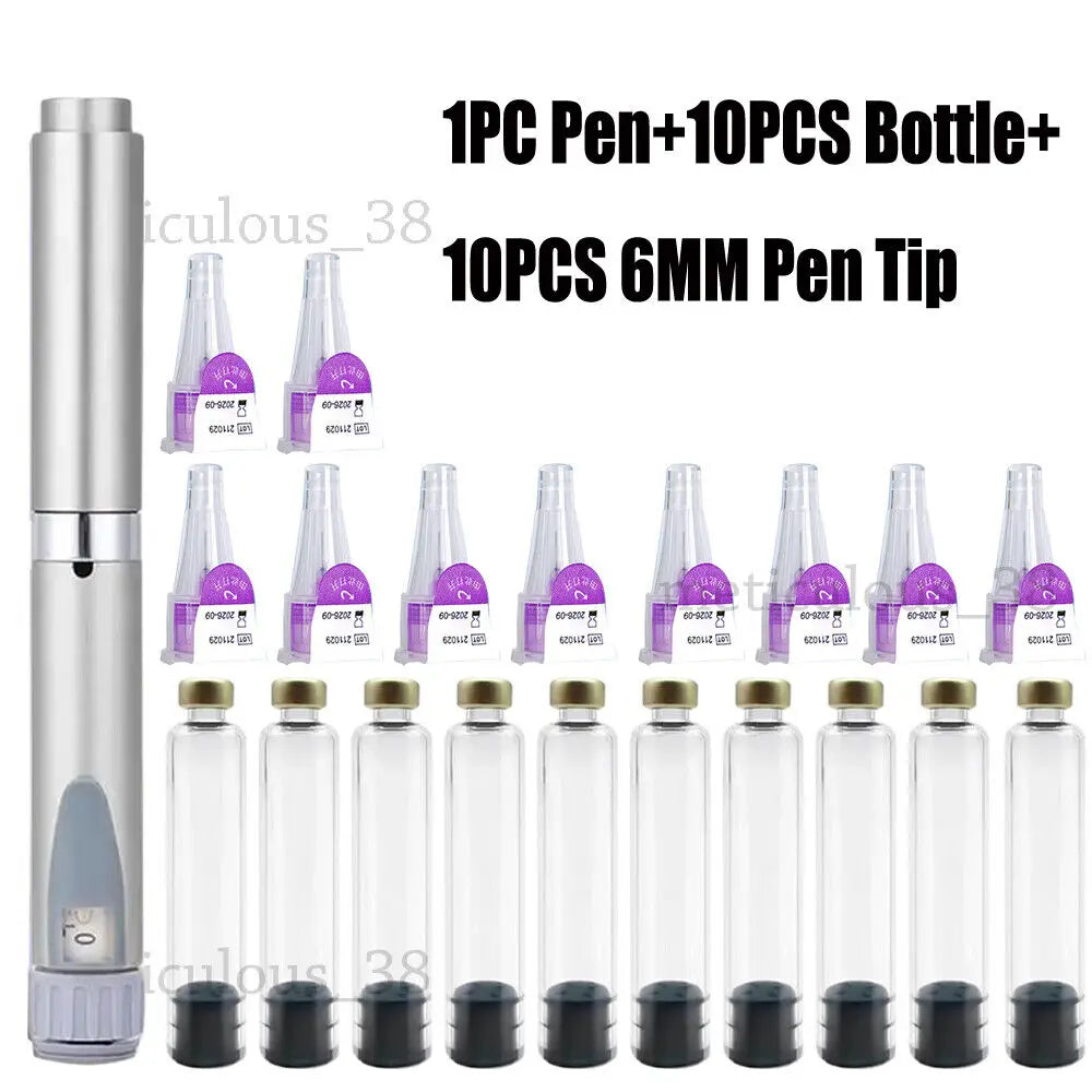 Magic Pen Tattoo Kit – 3ml Empty Cartridge Bottles with Individual Packaging for Medical Aesthetics & Lilly Insulin Pen