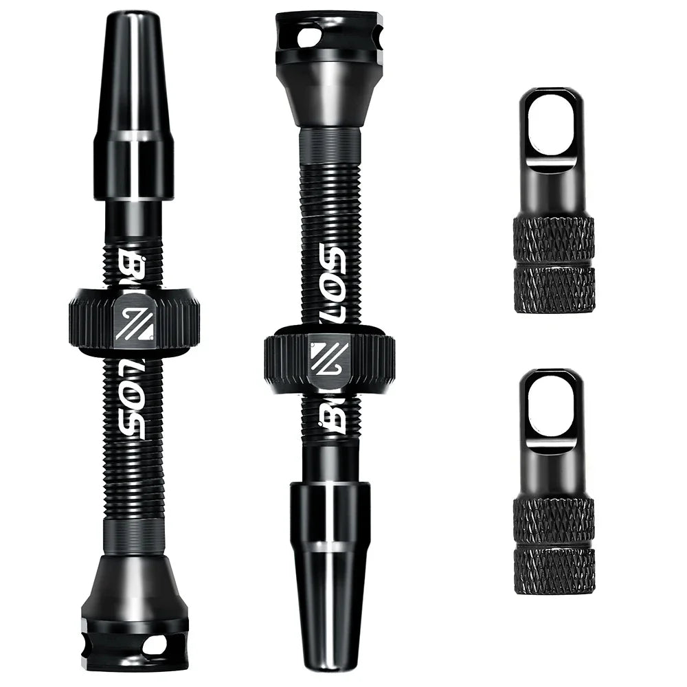 BUCKLOS Tubeless Presta Valve 40–100mm — CNC Aluminum Alloy Bike Valve for Road & MTB