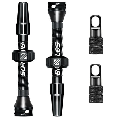 BUCKLOS Tubeless Presta Valve 40–100mm — CNC Aluminum Alloy Bike Valve for Road & MTB