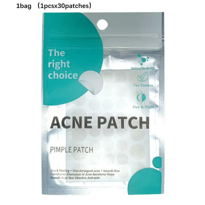Star Hydrocolloid Acne Patches - Invisible Pimple Spot Stickers for Blemish Coverage and Daily Skincare