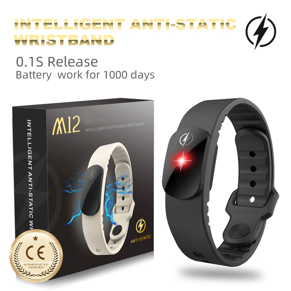 M12-SE Wireless Anti-Static Car Bracelet – Human Body Static Eliminator Wristband for Men & Women Accessories