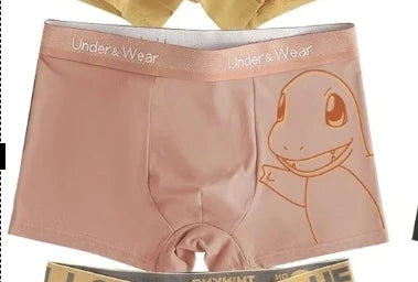 Pokémon Anime Boxer Briefs - Men’s & Boys’ Charmander, Charizard, Bulbasaur, Gengar & Pikachu Underwear