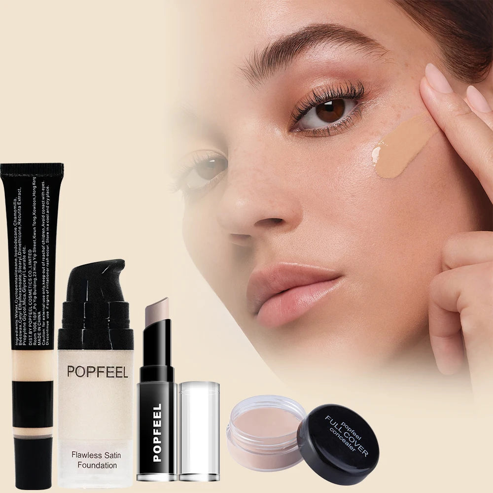 All-in-One Makeup Kit for Women & Teens – Complete Gift Set with Eyeshadow, Foundation, Primer, Brushes & Nude Lip Gloss