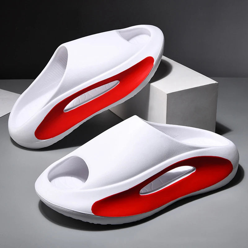 Summer Thick Sole Slippers for Men & Women – Soft EVA Indoor Slides, Beach Sandals & Flip Flops