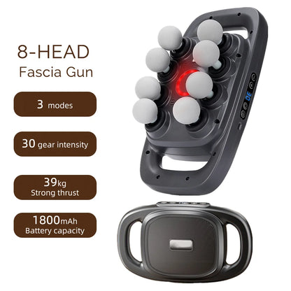 16-Head Fascia Massage Gun – High-Frequency Vibration Body Massager for Back, Waist, Neck, and Shoulders, Muscle Relief
