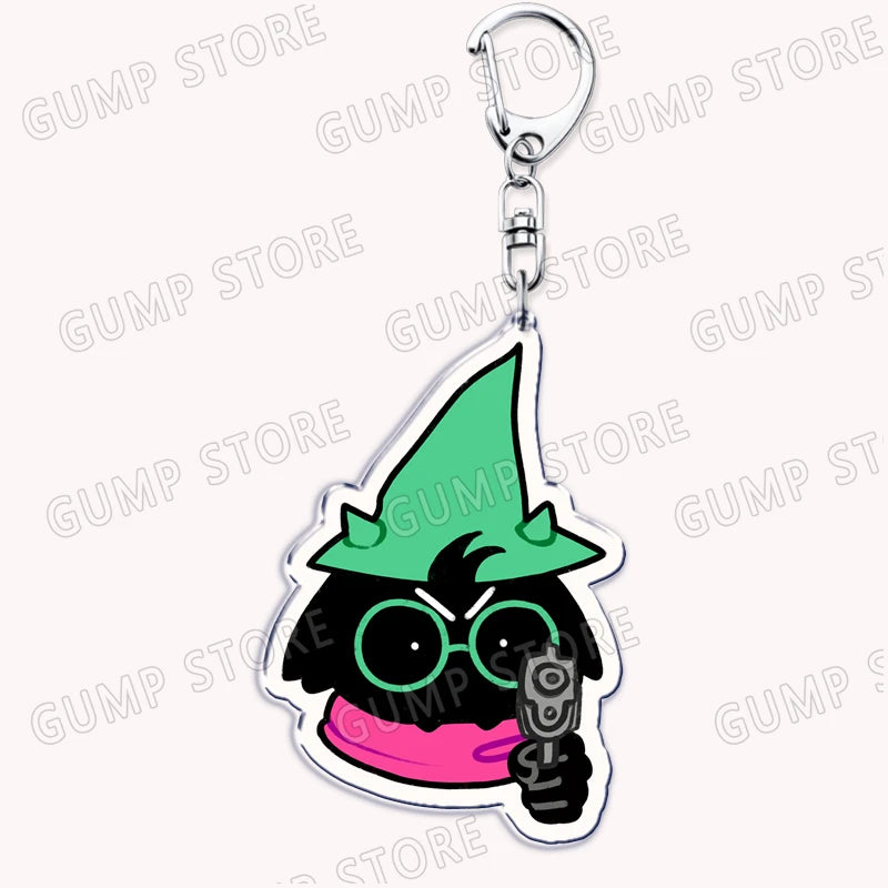 Deltarune & Undertale Keychains – Ralsei, Kris, Susie & Spamton Fan Gaming Accessories