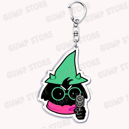 Deltarune & Undertale Keychains – Ralsei, Kris, Susie & Spamton Fan Gaming Accessories