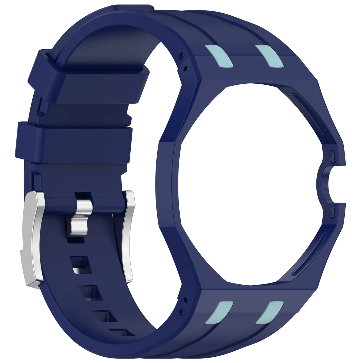 2-in-1 Swatch x AP Royal Pop Watch Conversion Kit - PC Case and Silicone Strap for Pocket-to-Wristwatch Modification
