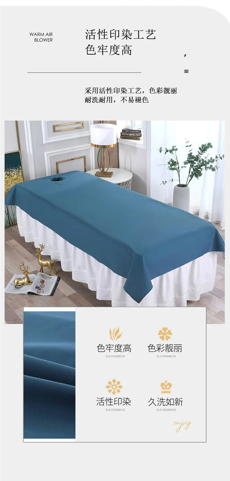 Waterproof Oilproof Beauty Salon Bed Sheets – Skin-Friendly Spa Massage Table Covers for Salon & Barbershop