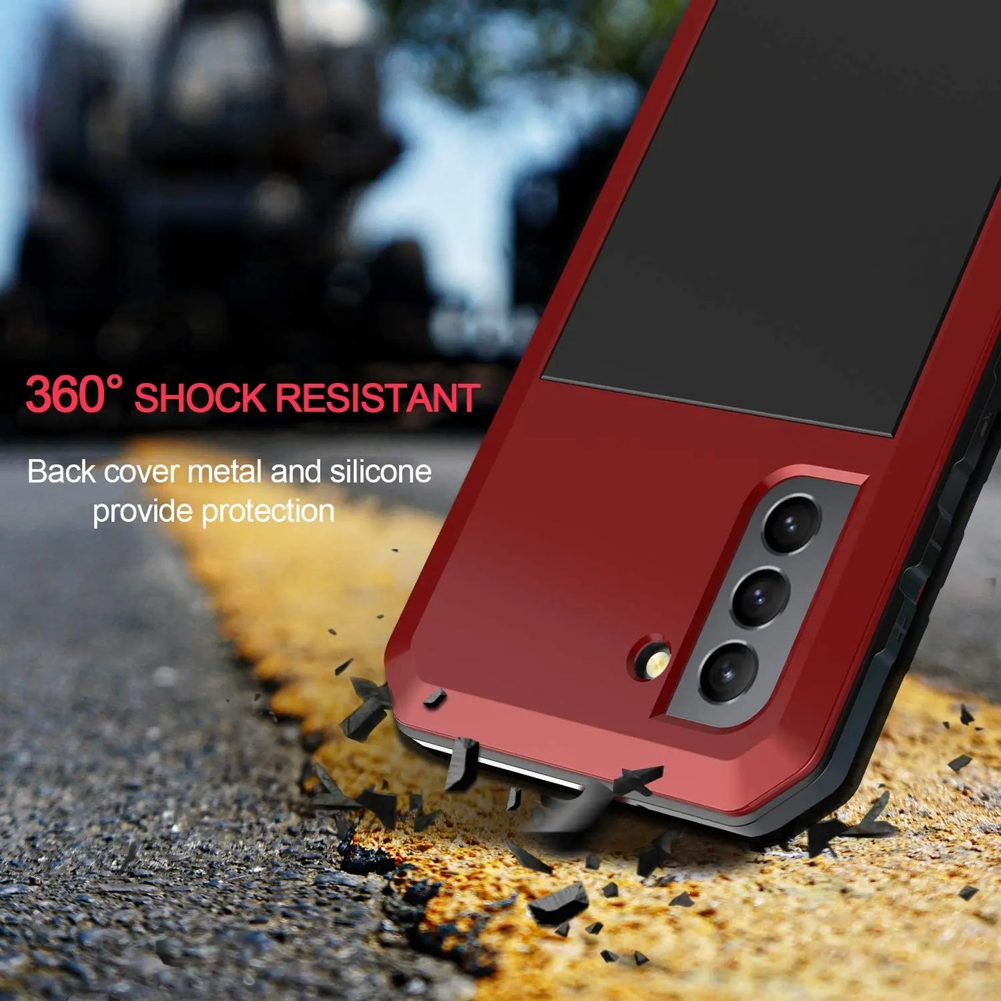 Heavy Duty Metal Doom Armor Case for Galaxy S25/S24/S23/S22/S21/S20 Ultra/S10 Plus/Note 20/10 – Shockproof Dust Protection
