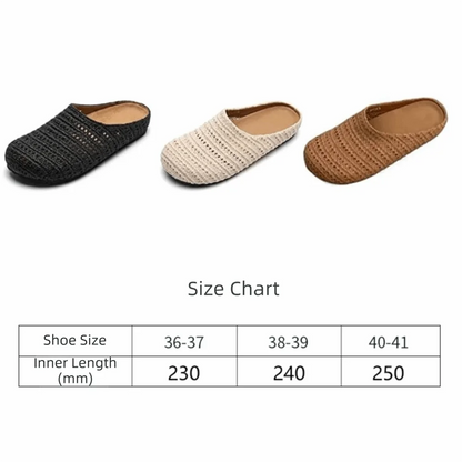 Breathable Hollow Half Slippers - Lightweight Flat Bottom Anti-Slip Summer Sandals