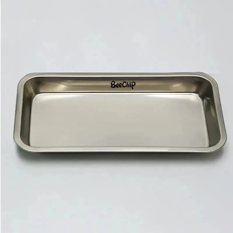 Stainless Steel Cosmetic & Tattoo Storage Tray – Dental, Nail Display, and Equipment Organizer