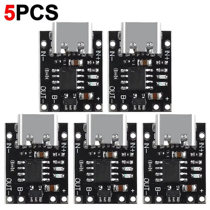 TP4056 3.7V Lithium Battery Charging Board - Type-C USB Li-ion Charger Module with Protection Circuit