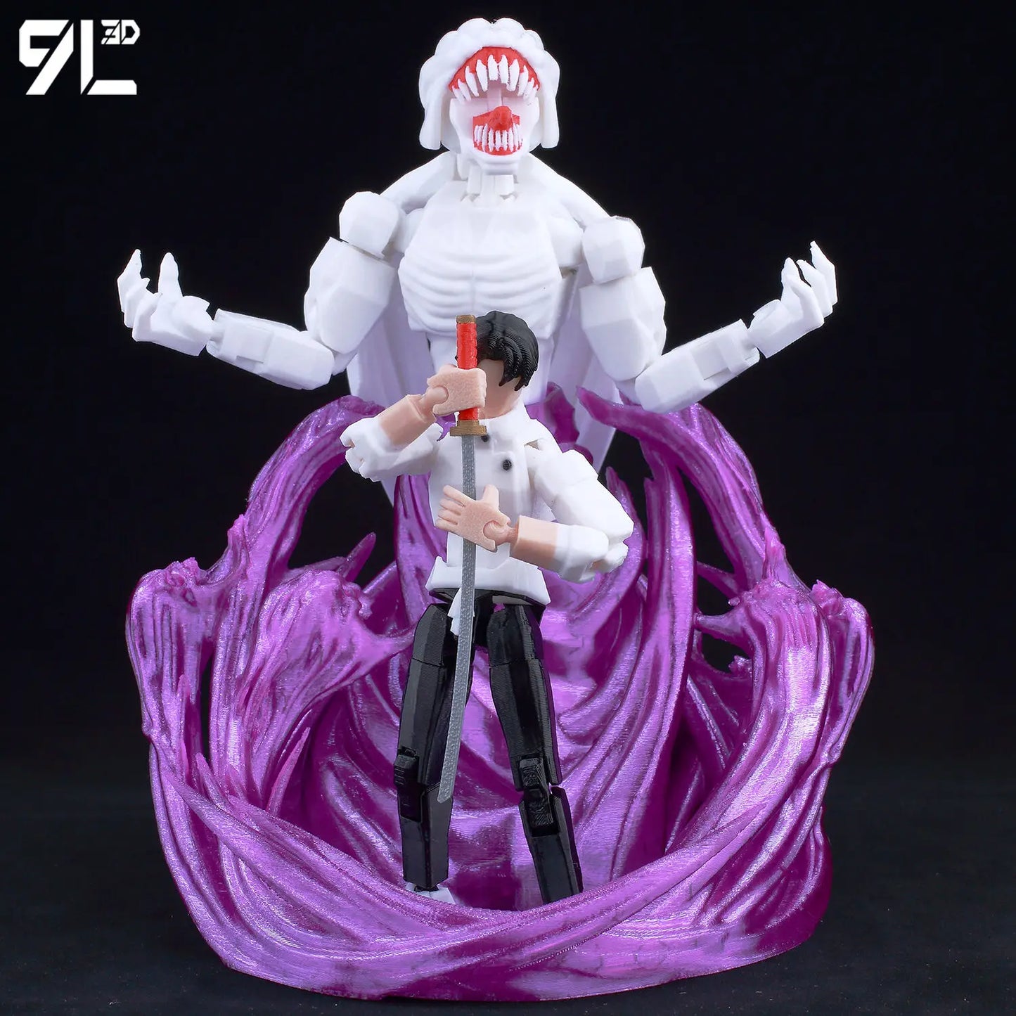 9L3D Printed Anime Action Figures — Jujutsu Kaisen Sukuna, Yuji, Yuta, Satoru Gojo Movable Mannequin Toys