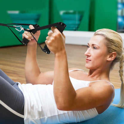 Resistance Bands Handle Bar Attachment — Fitness Pulley Strap for Home Gym Workout Accessories
