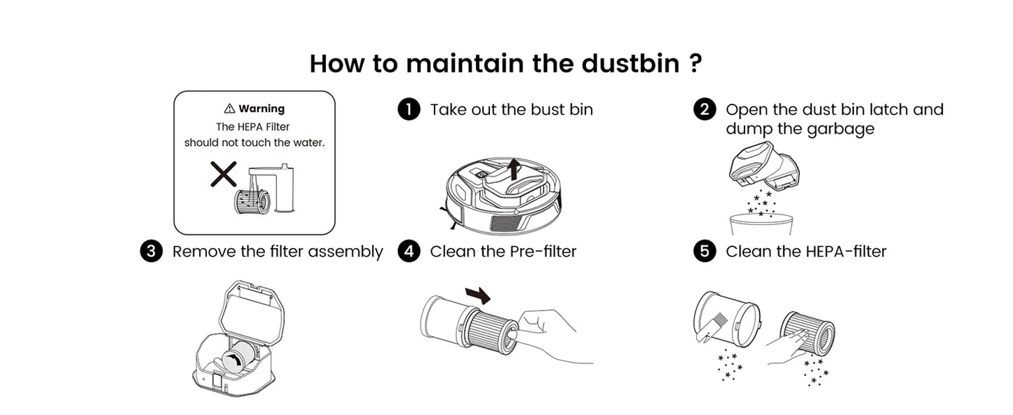 Lefant M320 Robot Vacuum Cleaner with Mop – 6000Pa Suction, 210 Min Runtime, 800ML Dustbin, Carpet Detection