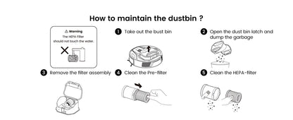 Lefant M320 Robot Vacuum Cleaner with Mop – 6000Pa Suction, 210 Min Runtime, 800ML Dustbin, Carpet Detection