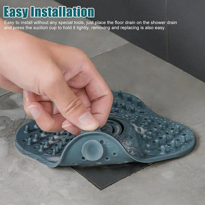 Anti-Blocking Hair Catcher and Stopper Plug - Shower Floor Drain Cover, Sink Strainer Filter for Bathroom and Kitchen Accessories