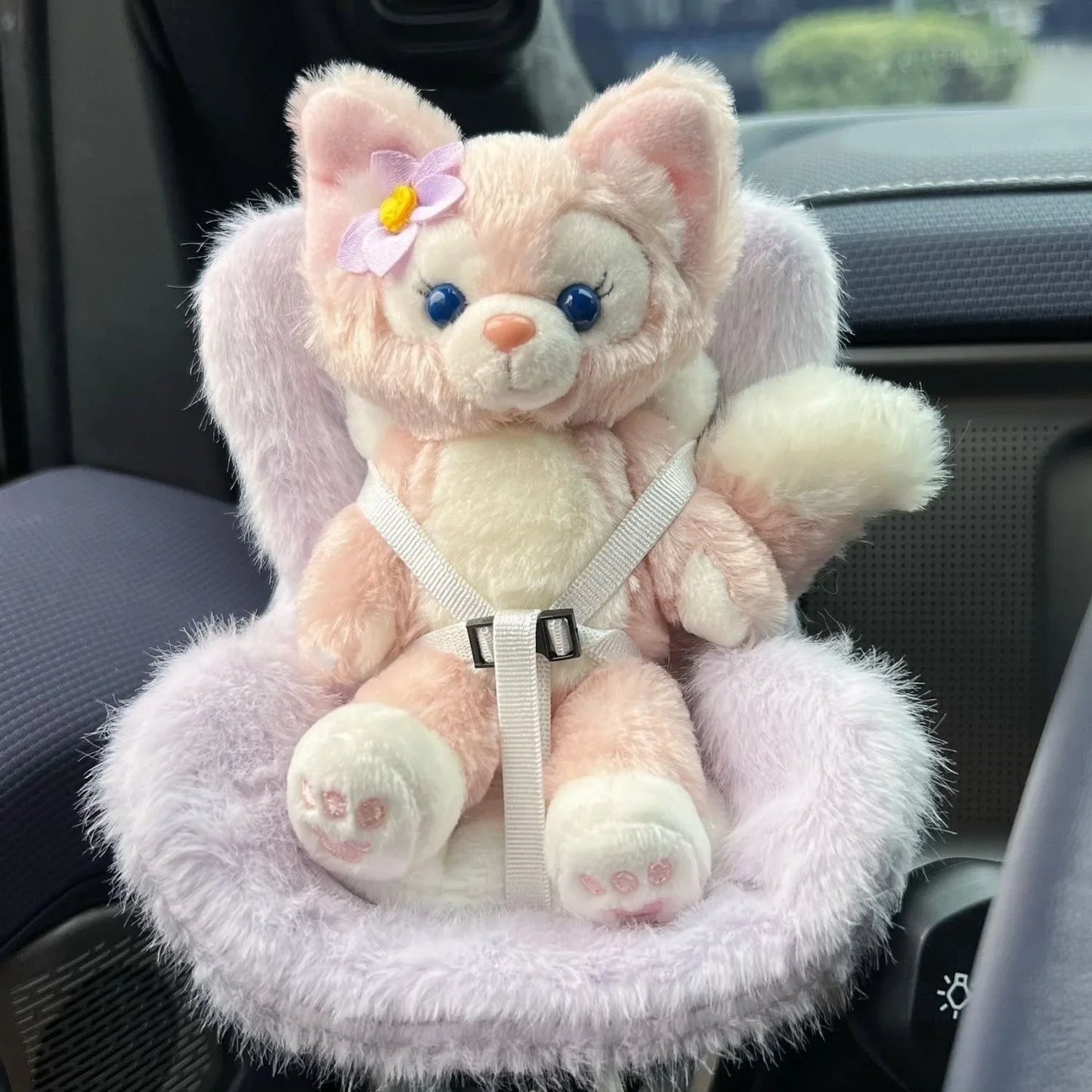 Labubu 15-17cm Car Doll Seat — Cute Doll Air Outlet Aromatherapy Decoration for Car Interior