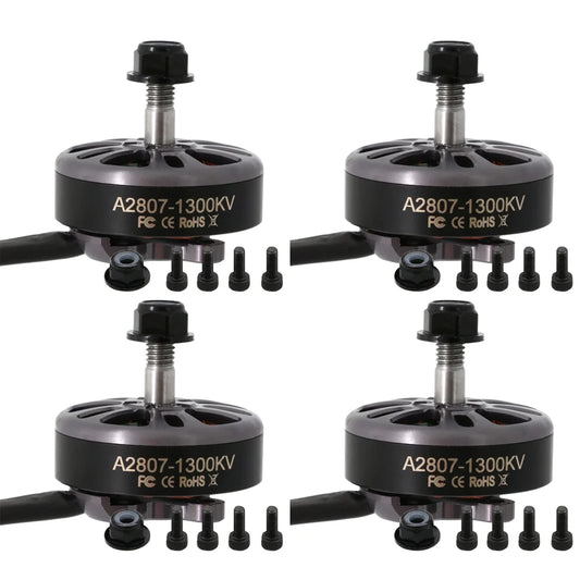 4PCS Angel A2807 KV1300/1500/1700 Brushless CW Motors – 6S/5S/4S for 7-inch Long Range FPV Drones