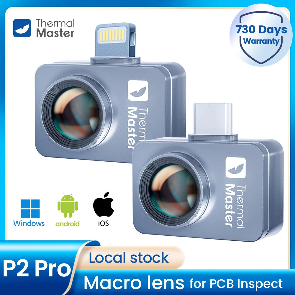P2PRO Macro Thermal Imager – 600℃ Infrared Camera 256x192 for Android & iPhone