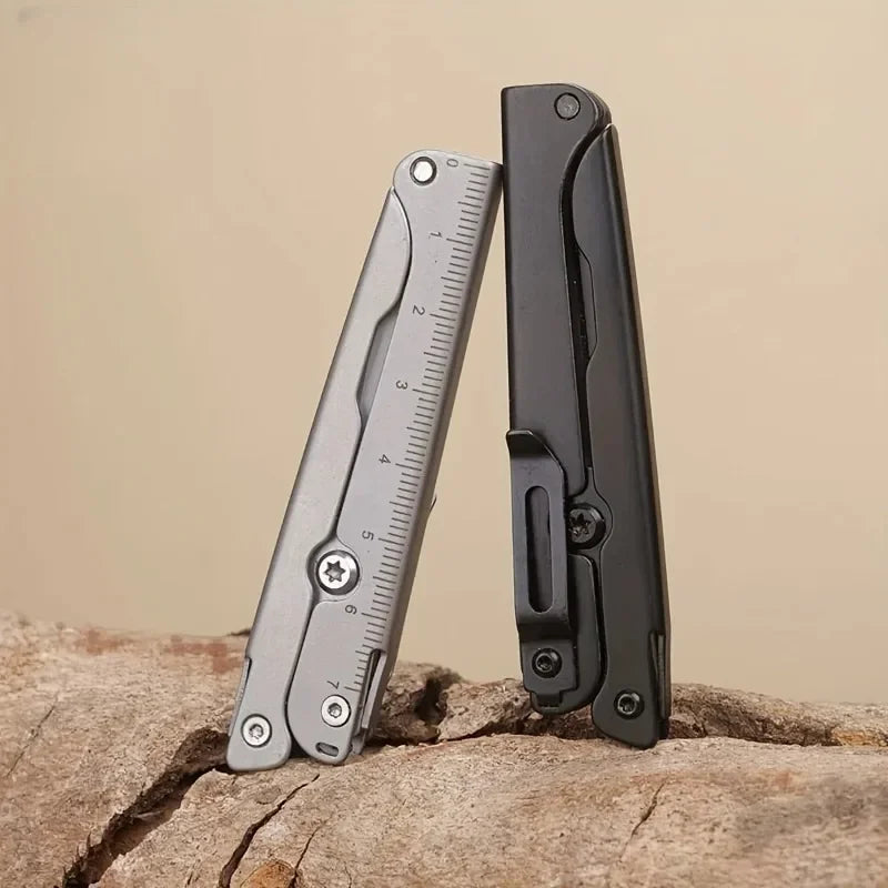 Portable Folding Scissors – Stainless Steel Multi-Purpose Outdoor Tool for Camping, Fishing & Hunting