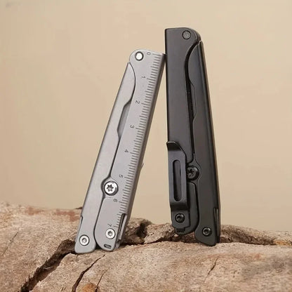 Portable Folding Scissors – Stainless Steel Multi-Purpose Outdoor Tool for Camping, Fishing & Hunting