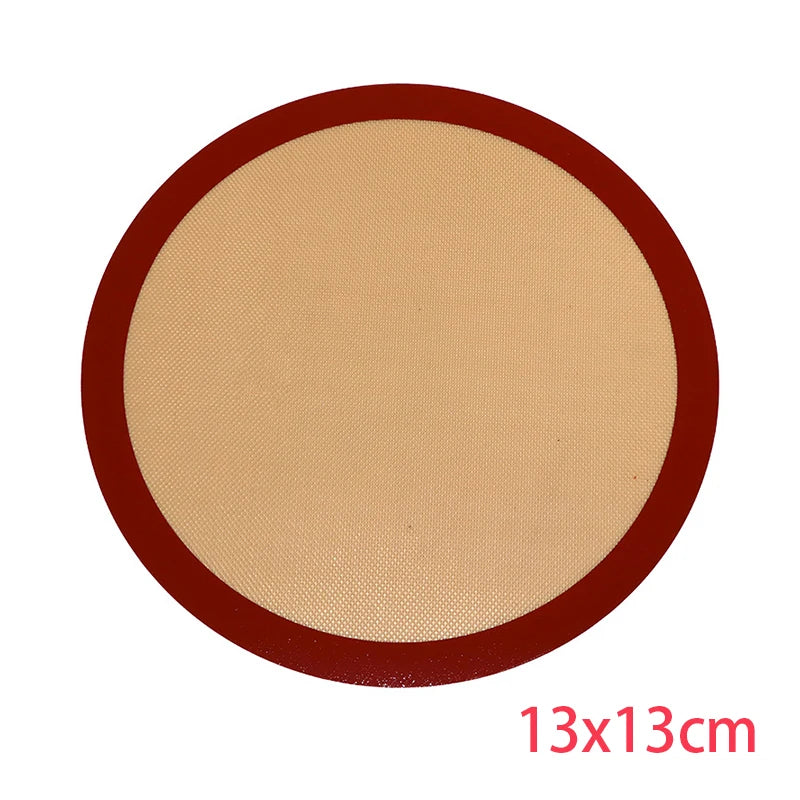 LMETJMA Round Silicone Baking Mats – Non-Stick, Food-Grade & Reusable for Macarons, Cookies & Oven Use