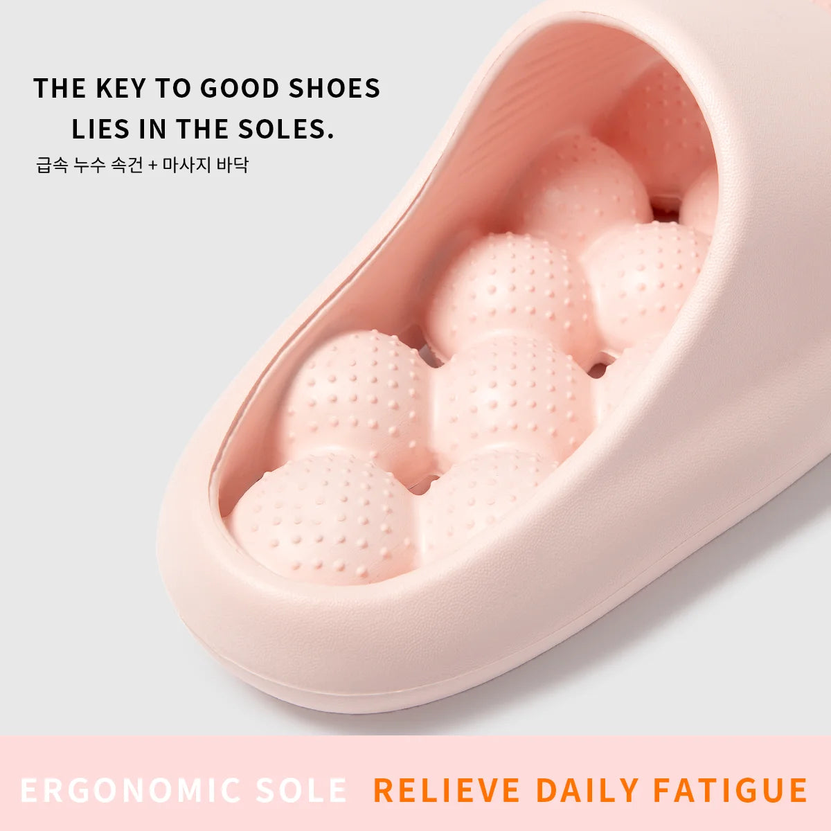 TZLDN Ergonomic EVA Bathroom Slippers - Unisex Waterproof Massage Slides with Breathable Comfort
