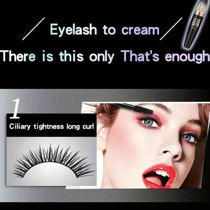 Waterproof 4D Mascara – Thick, Long, Smudge-Proof, Plump & Long-Lasting Curling for Large Eye Makeup, Makeup Tools