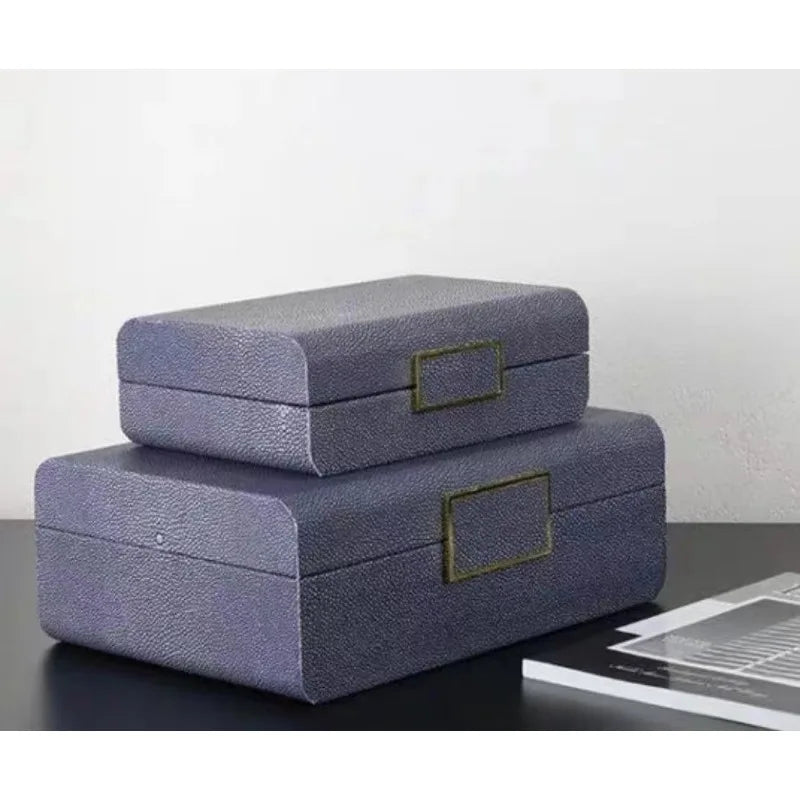 Luxury Wooden Jewelry Box - Double Leather Finish Multi-Functional Jewelry Organizer & Storage Case