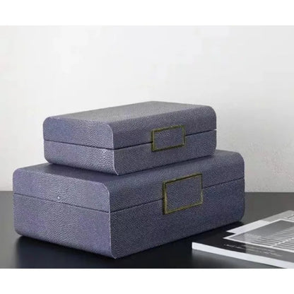 Luxury Wooden Jewelry Box - Double Leather Finish Multi-Functional Jewelry Organizer & Storage Case