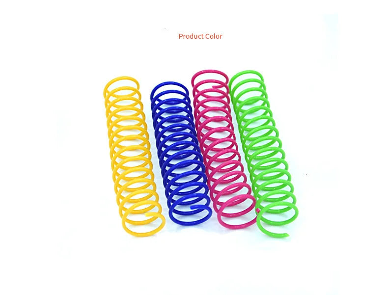4/8/12PCS Cat Plastic Spring Toy – Interactive Beating Toy for Cats & Small Dogs, Fun Kitten Accessories