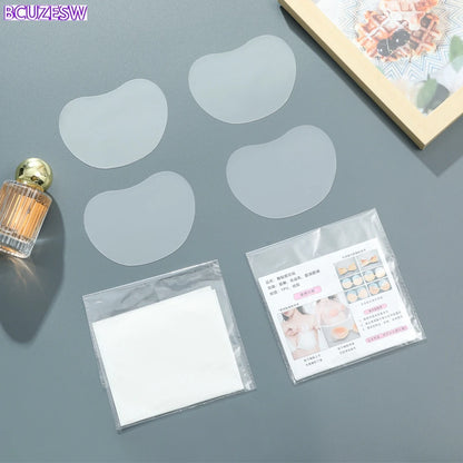 Invisible Silicone Push-Up Bra - Self-Adhesive Nipple Covers and Strapless Breast Lift Patches