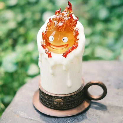 13cm Anime Howl's Moving Castle Luminous Calcifer Figure — PVC Action Figure Collectible Decoration Toy Gift