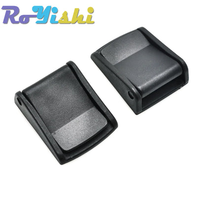 Plastic Cam Buckle Toggle Clips – Black Adjustable Backpack Strap Webbing Buckles (5/8”–2” Sizes)