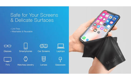 MagiicFiber Microfiber Cleaning Cloths (2-Pack) – Premium for Phones, Glasses, Lenses & Screens
