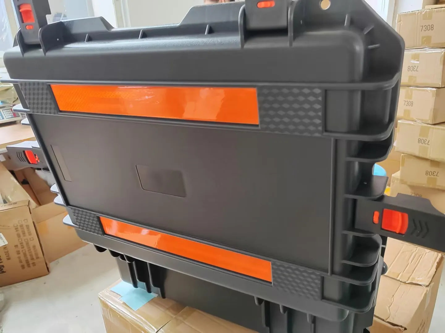 Trolley Toolbox with Wheels — Large Portable Tool Storage Case, Professional Plastic Instrument & Safety Equipment Box