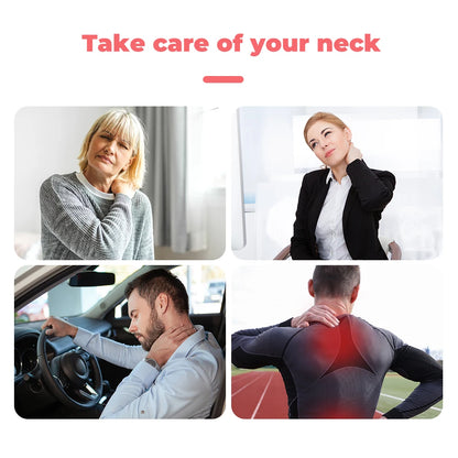 Heating Neck Brace with Tourmaline Stones — Cervical Support, Hot Compress, Magnetic Therapy, Fatigue Relief & Neck Warmer