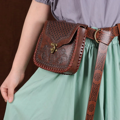 Medieval Viking Waist Bag – Retro Hanging Belt Coin Purse & Fanny Pack for Men, Women & Costume Props