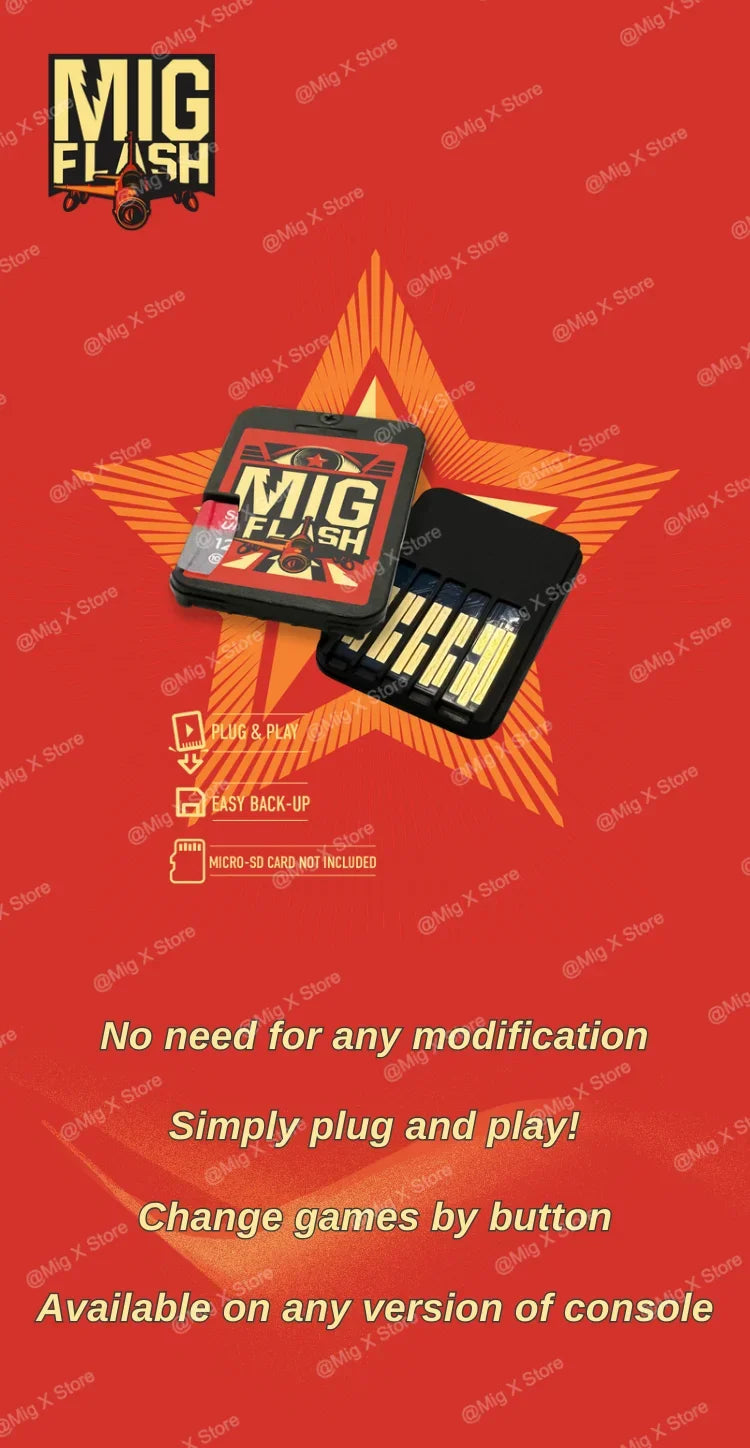 MigX Touch Version Flash Cart — Universal MigSwitch Card for Nintendo Switch